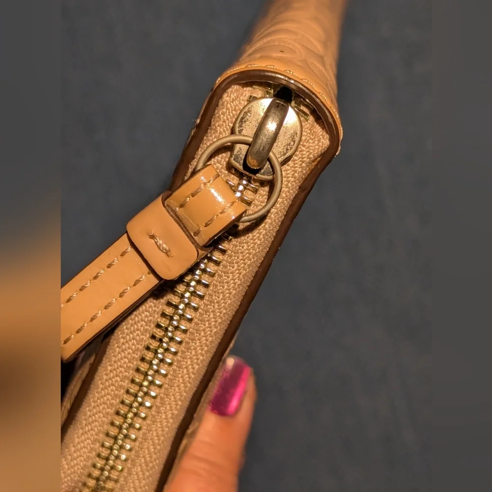 Tan Embossed Women's Wallet - Picture 4 of 10